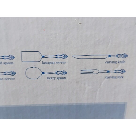 NEW IN BOX 12 Piece Vintage Hostess Set Wallace Glossy 18/10 Stainless Indonesia - Picture 10 of 14